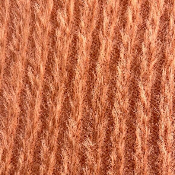 EUC! Mango MNG Orange Fuzzy Cozy Long Sleeve Sweater -Size M (also fits XS/S) - Picture 6 of 11